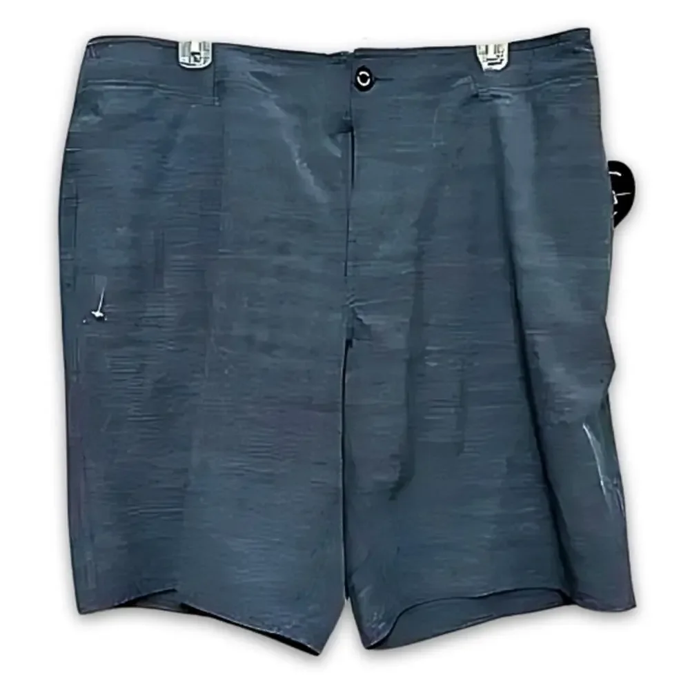Ezekiel Hybrid Board Shorts Functional Pockets Striped Design Blue Men's 36 NWT